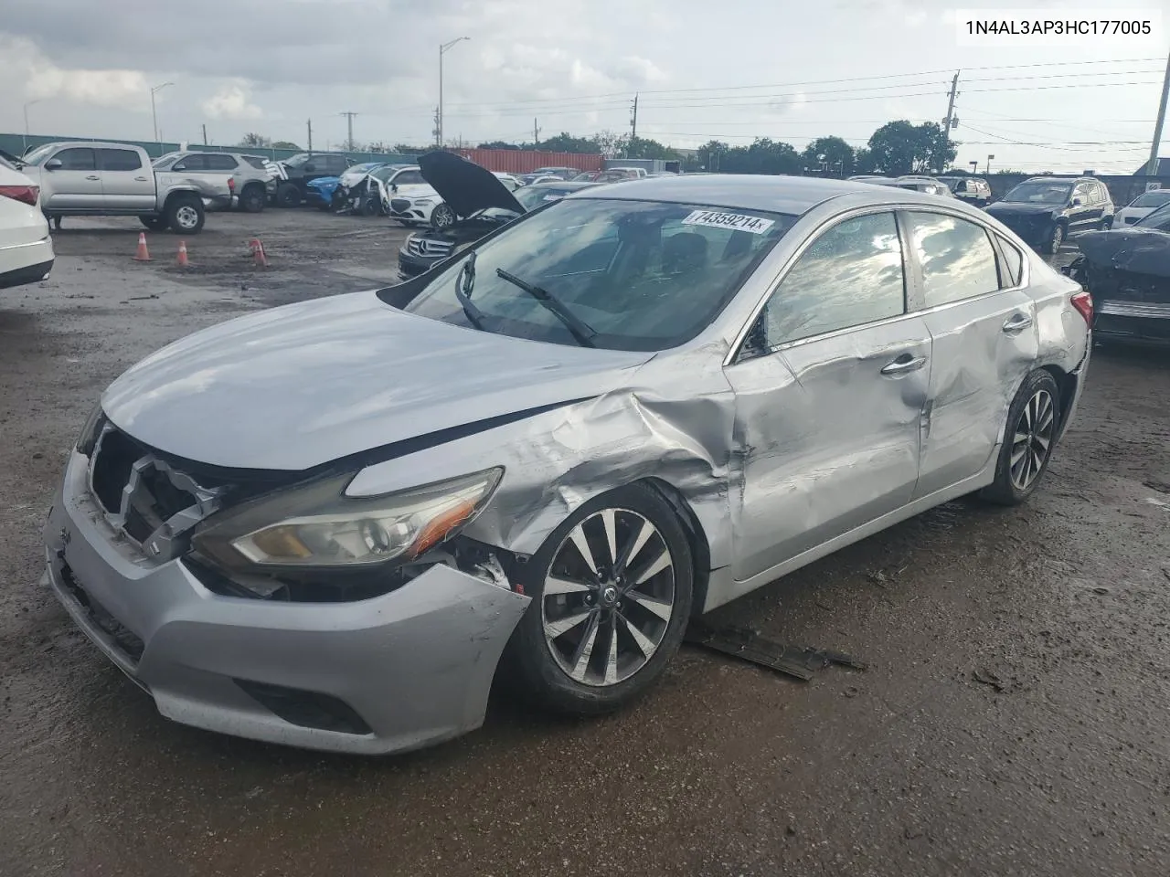 2017 Nissan Altima 2.5 VIN: 1N4AL3AP3HC177005 Lot: 74359214