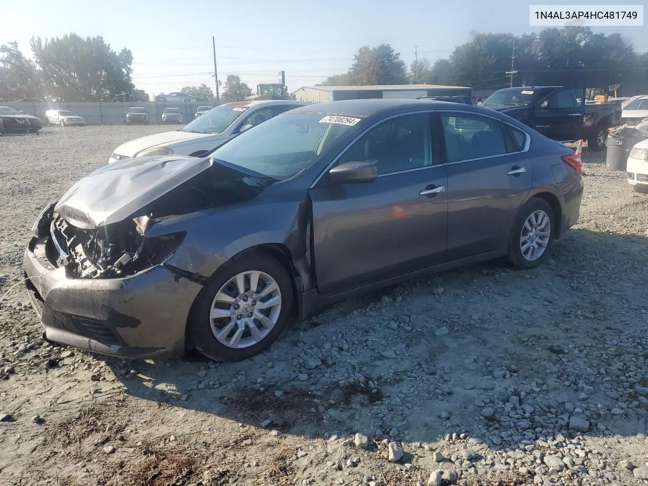 2017 Nissan Altima 2.5 VIN: 1N4AL3AP4HC481749 Lot: 74708294