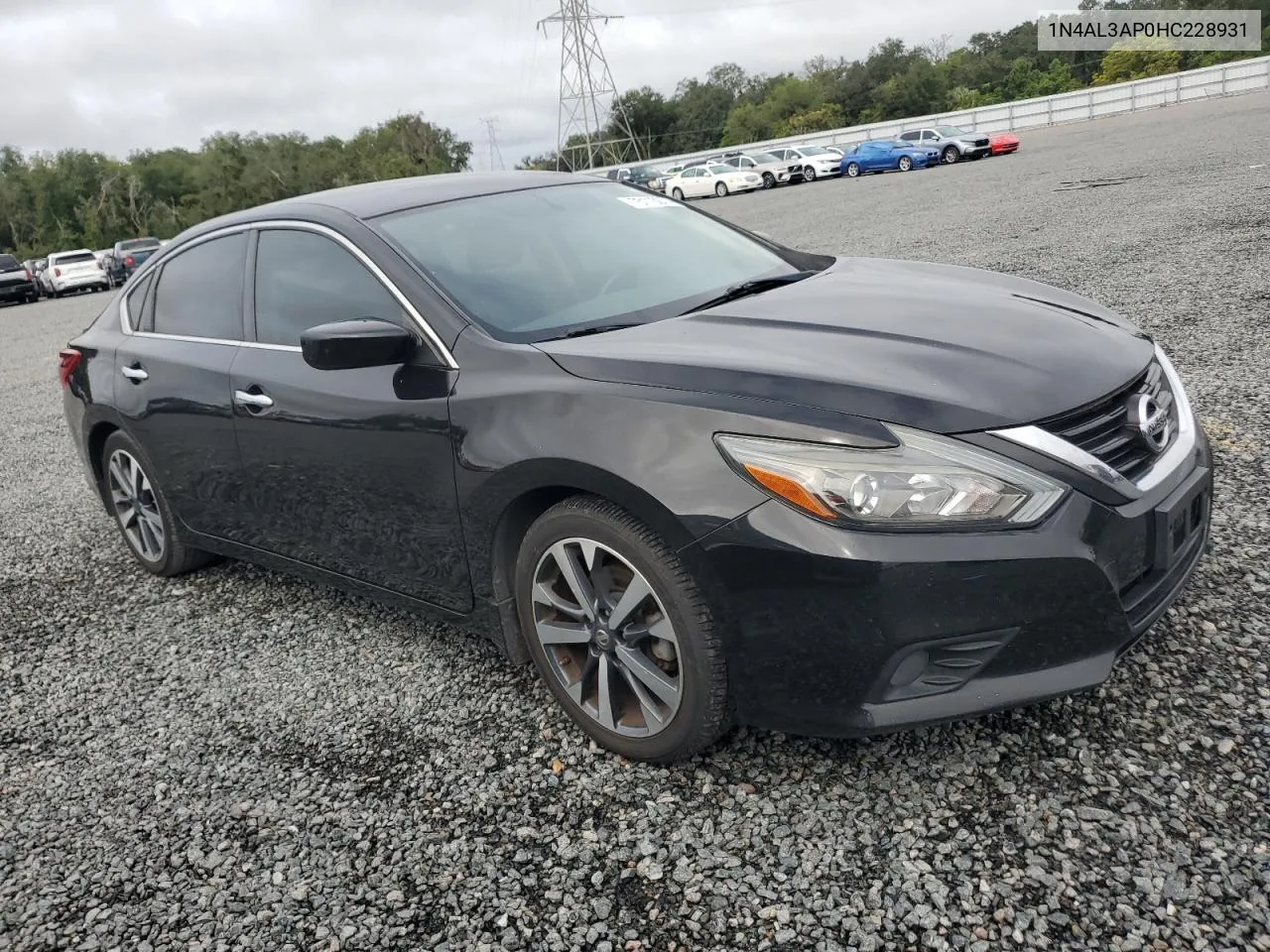 2017 Nissan Altima 2.5 VIN: 1N4AL3AP0HC228931 Lot: 75113074