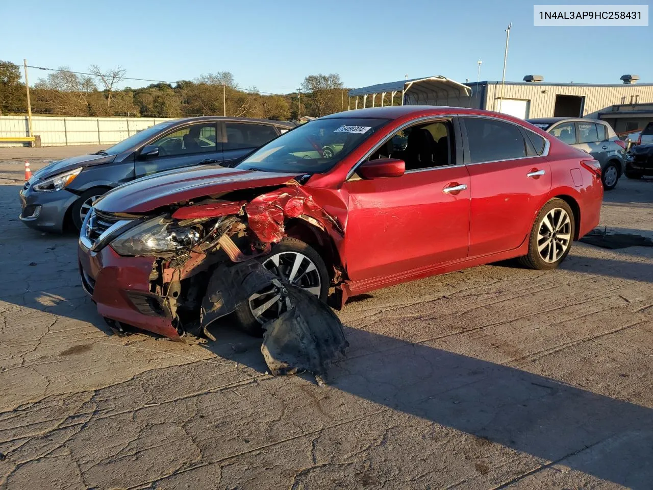 2017 Nissan Altima 2.5 VIN: 1N4AL3AP9HC258431 Lot: 75466984