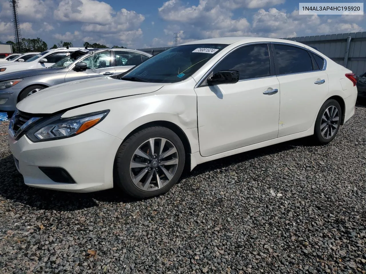 2017 Nissan Altima 2.5 VIN: 1N4AL3AP4HC195920 Lot: 75881624