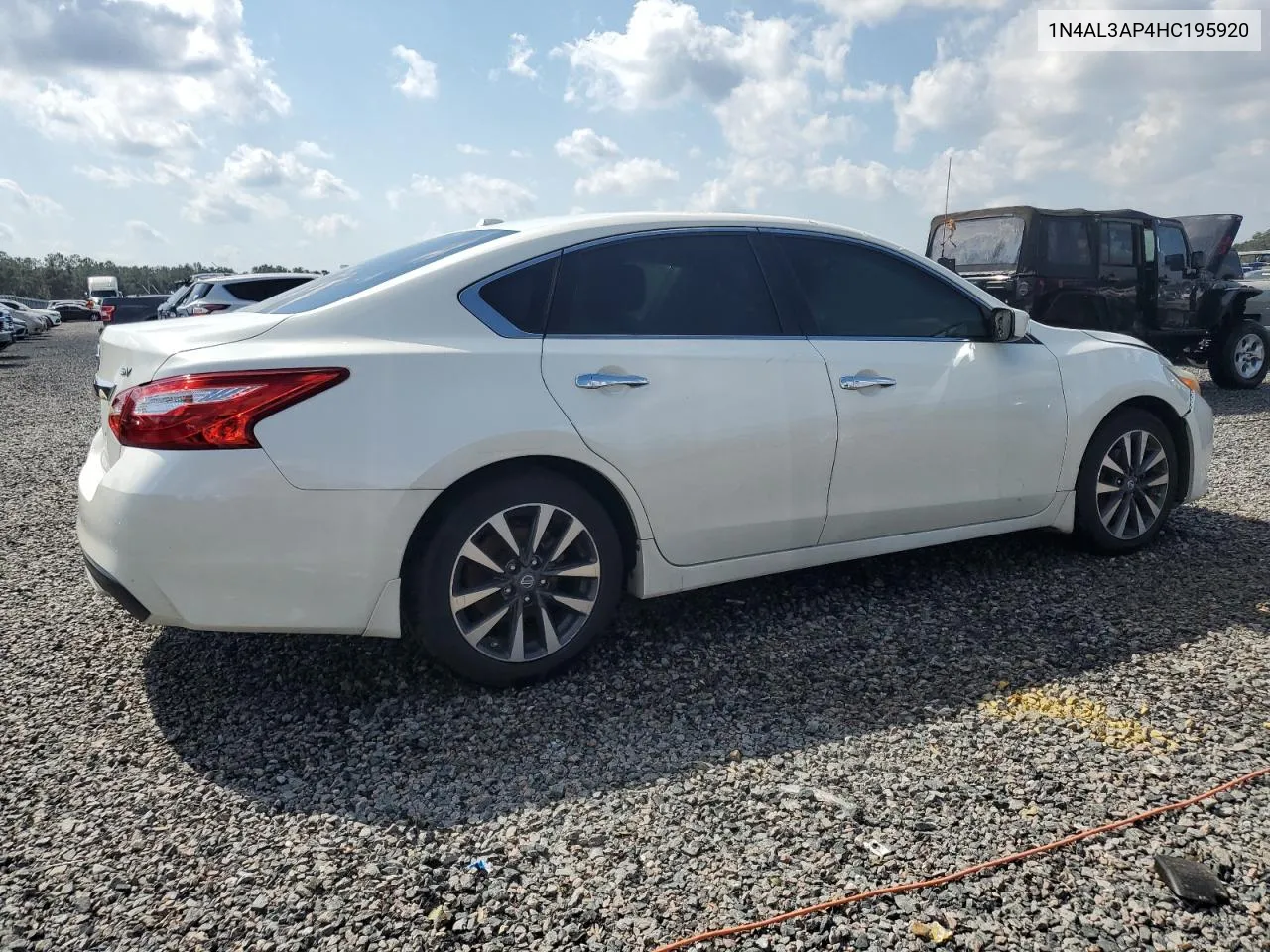 2017 Nissan Altima 2.5 VIN: 1N4AL3AP4HC195920 Lot: 75881624