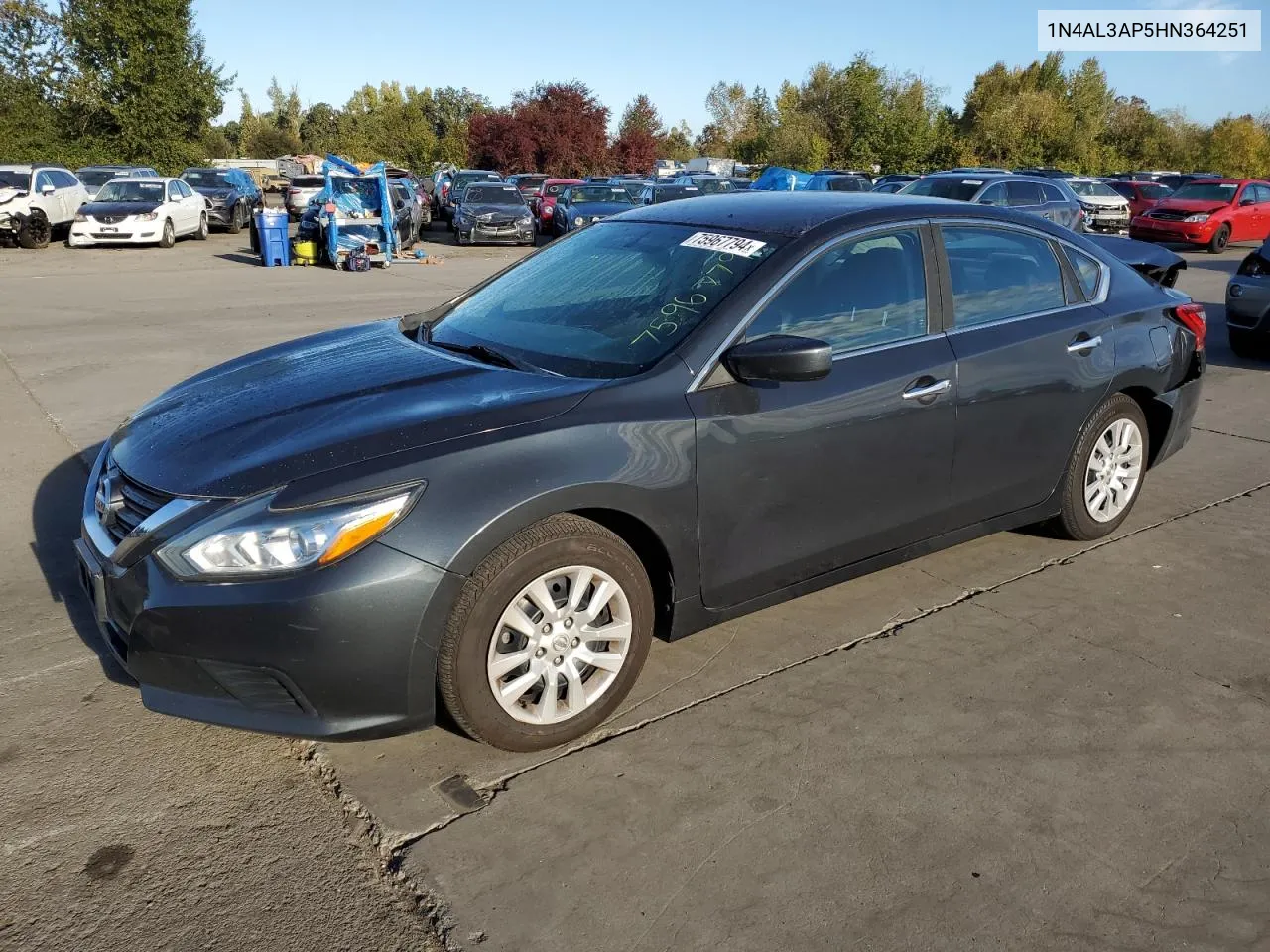 2017 Nissan Altima 2.5 VIN: 1N4AL3AP5HN364251 Lot: 75967794