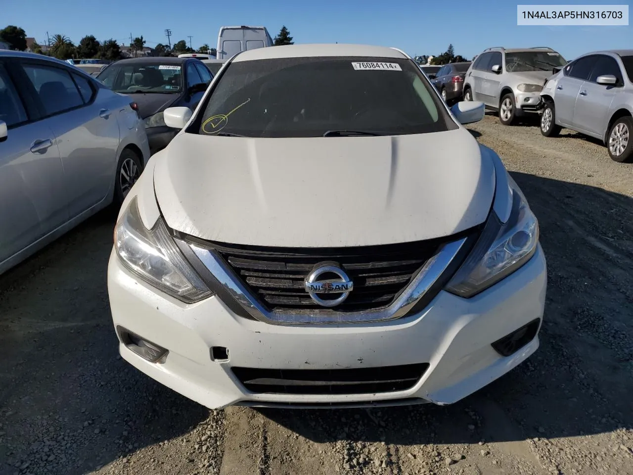 2017 Nissan Altima 2.5 VIN: 1N4AL3AP5HN316703 Lot: 76084114