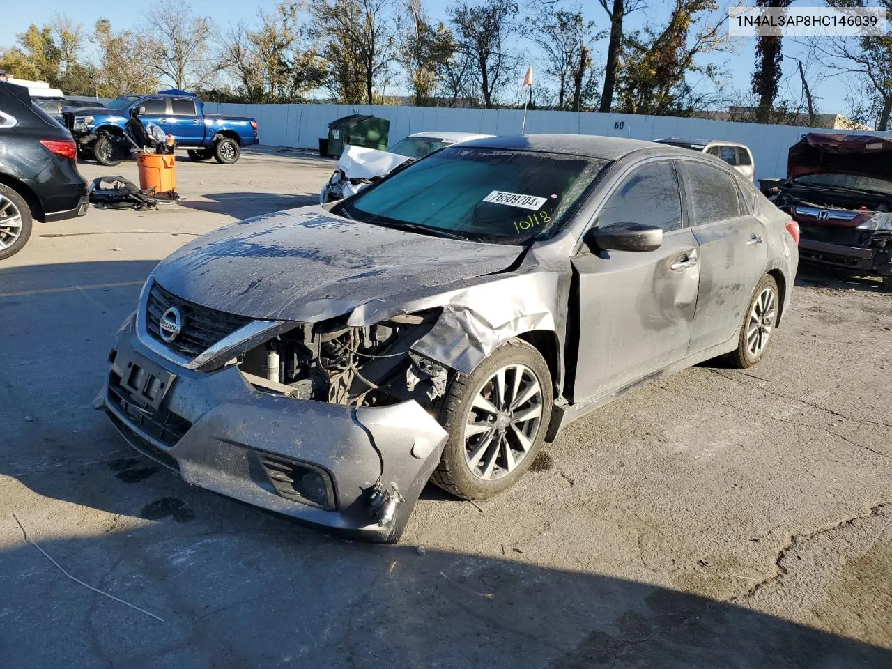 2017 Nissan Altima 2.5 VIN: 1N4AL3AP8HC146039 Lot: 76509704