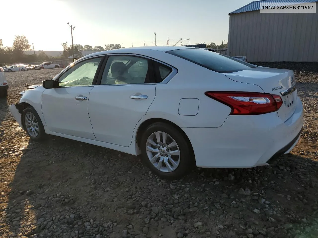 2017 Nissan Altima 2.5 VIN: 1N4AL3APXHN321962 Lot: 77751364