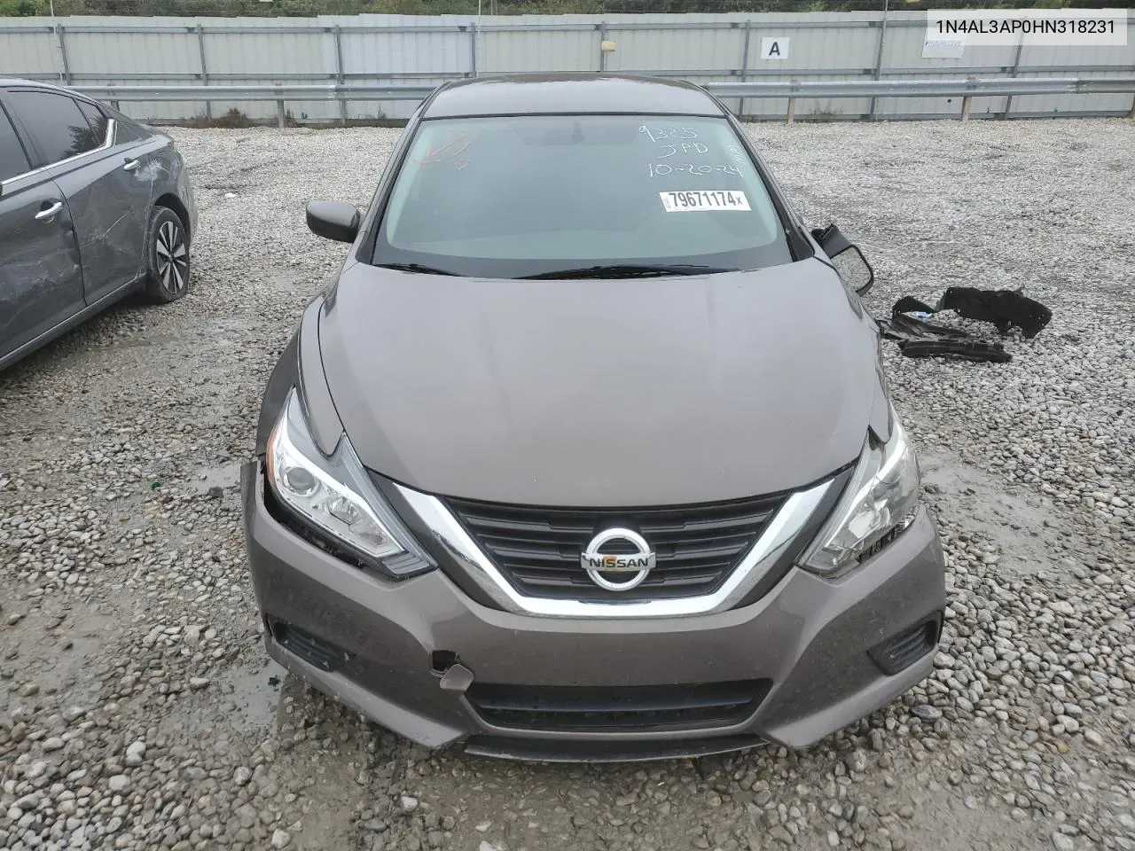 2017 Nissan Altima 2.5 VIN: 1N4AL3AP0HN318231 Lot: 79671174