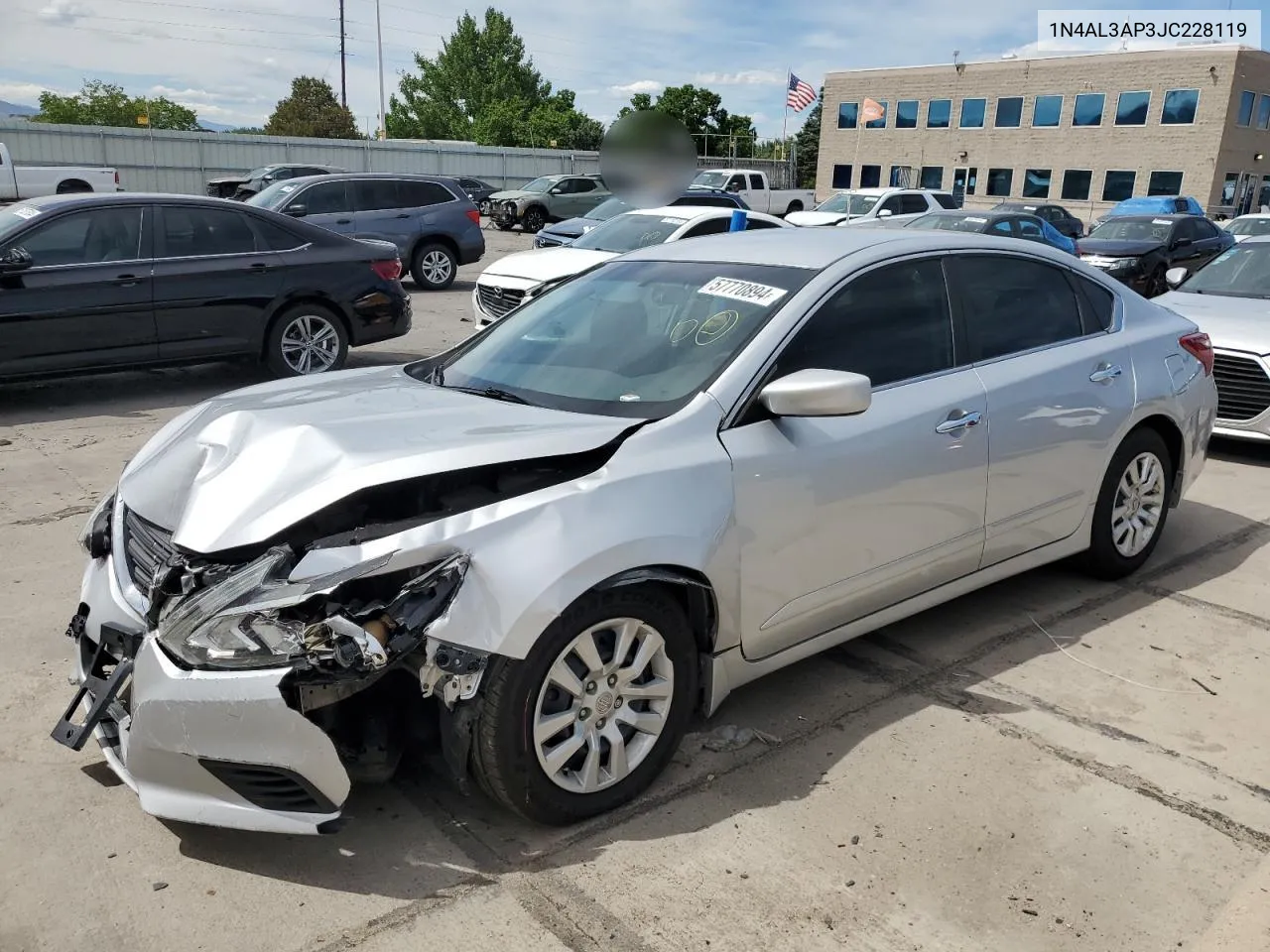 2018 Nissan Altima 2.5 VIN: 1N4AL3AP3JC228119 Lot: 57770894