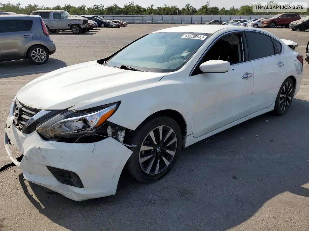 2018 Nissan Altima 2.5 VIN: 1N4AL3AP4JC243678 Lot: 69200633