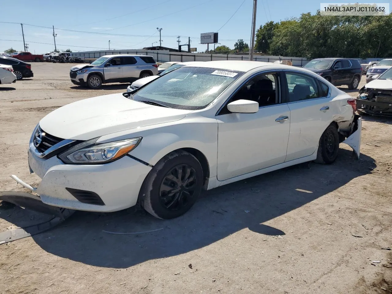 2018 Nissan Altima 2.5 VIN: 1N4AL3AP1JC110652 Lot: 70805804