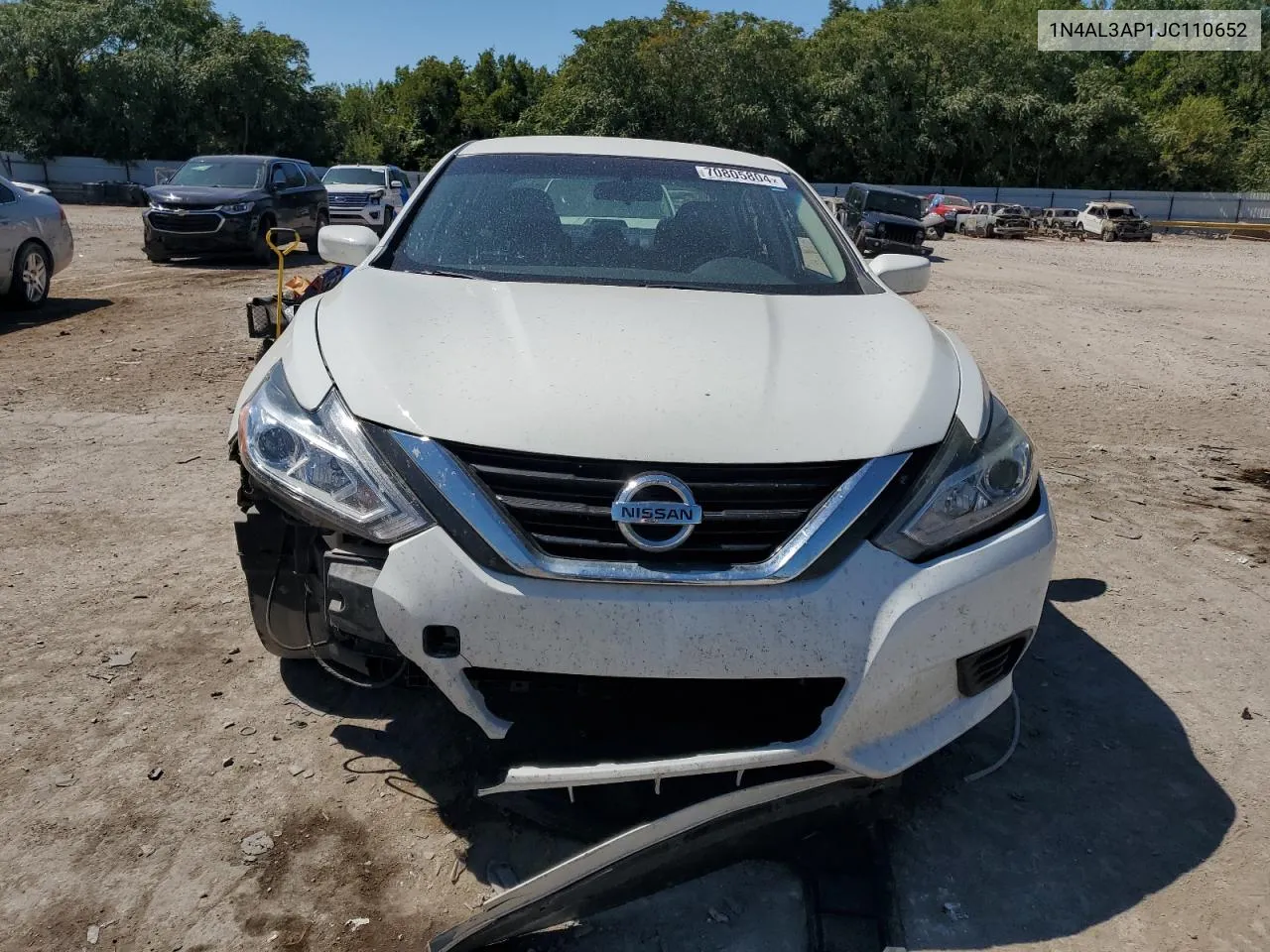 2018 Nissan Altima 2.5 VIN: 1N4AL3AP1JC110652 Lot: 70805804