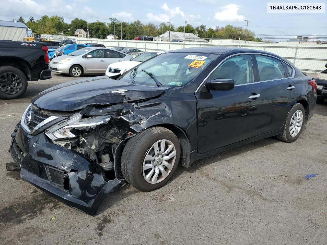 2018 Nissan Altima 2.5 VIN: 1N4AL3AP5JC180543 Lot: 71772104