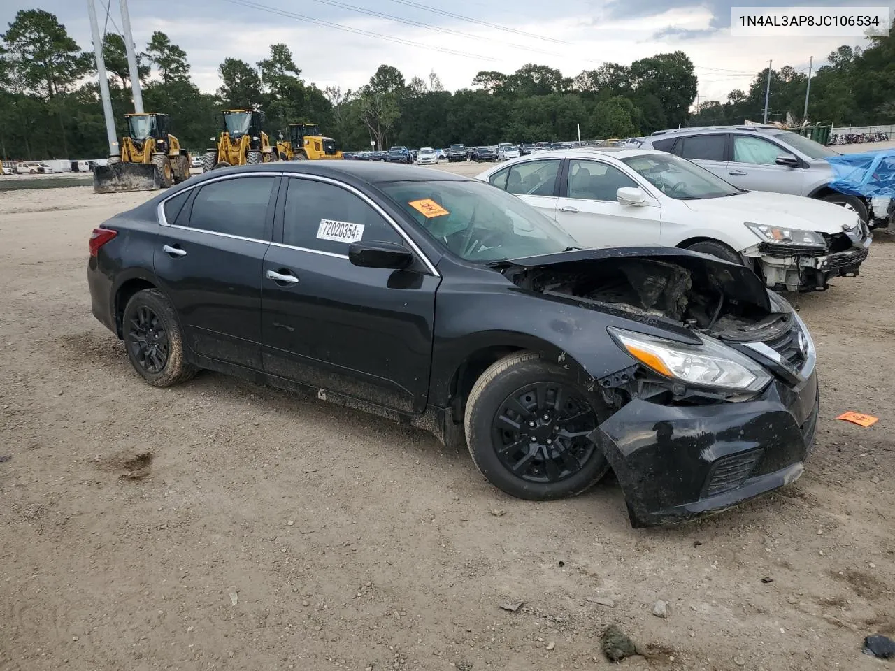 2018 Nissan Altima 2.5 VIN: 1N4AL3AP8JC106534 Lot: 72020354