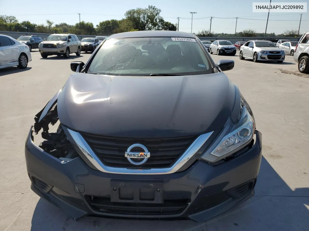 2018 Nissan Altima 2.5 VIN: 1N4AL3AP1JC209892 Lot: 74537504