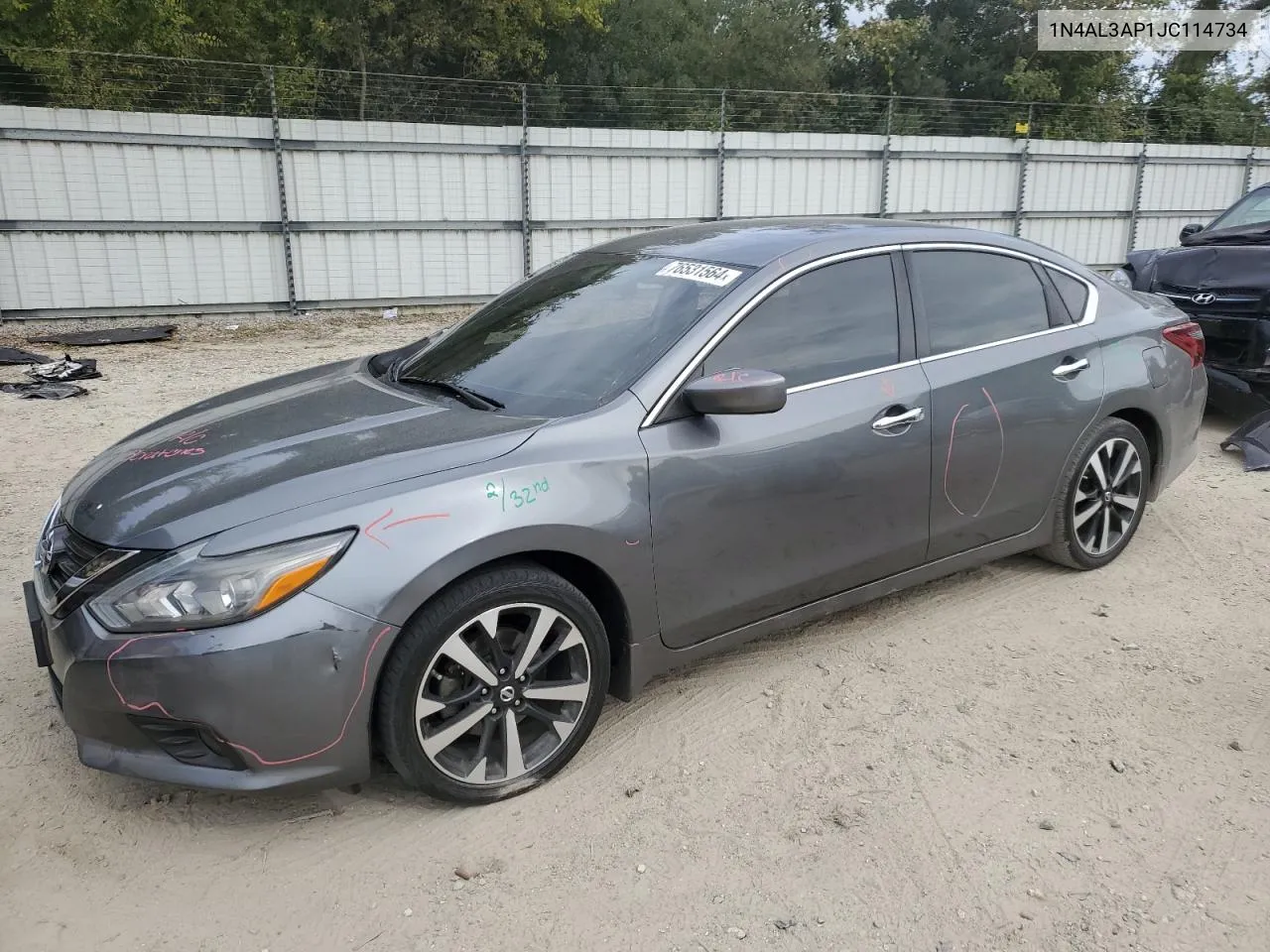 2018 Nissan Altima 2.5 VIN: 1N4AL3AP1JC114734 Lot: 76531564