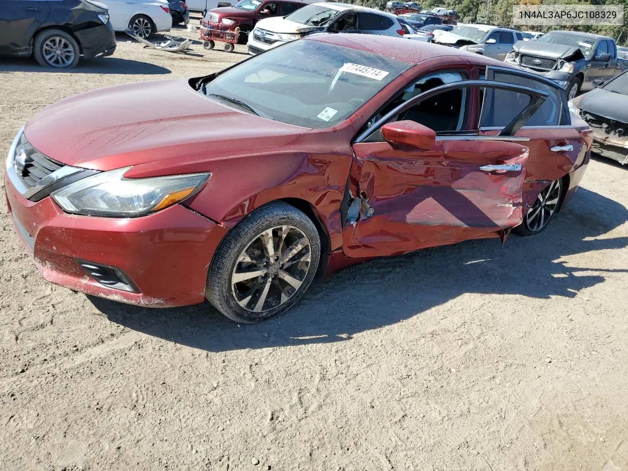 2018 Nissan Altima 2.5 VIN: 1N4AL3AP6JC108329 Lot: 77445714