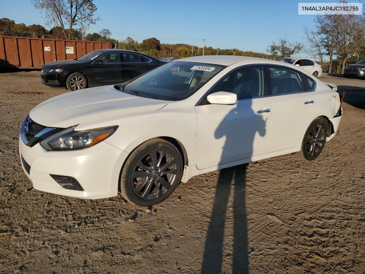 2018 Nissan Altima 2.5 VIN: 1N4AL3AP4JC192795 Lot: 77533304