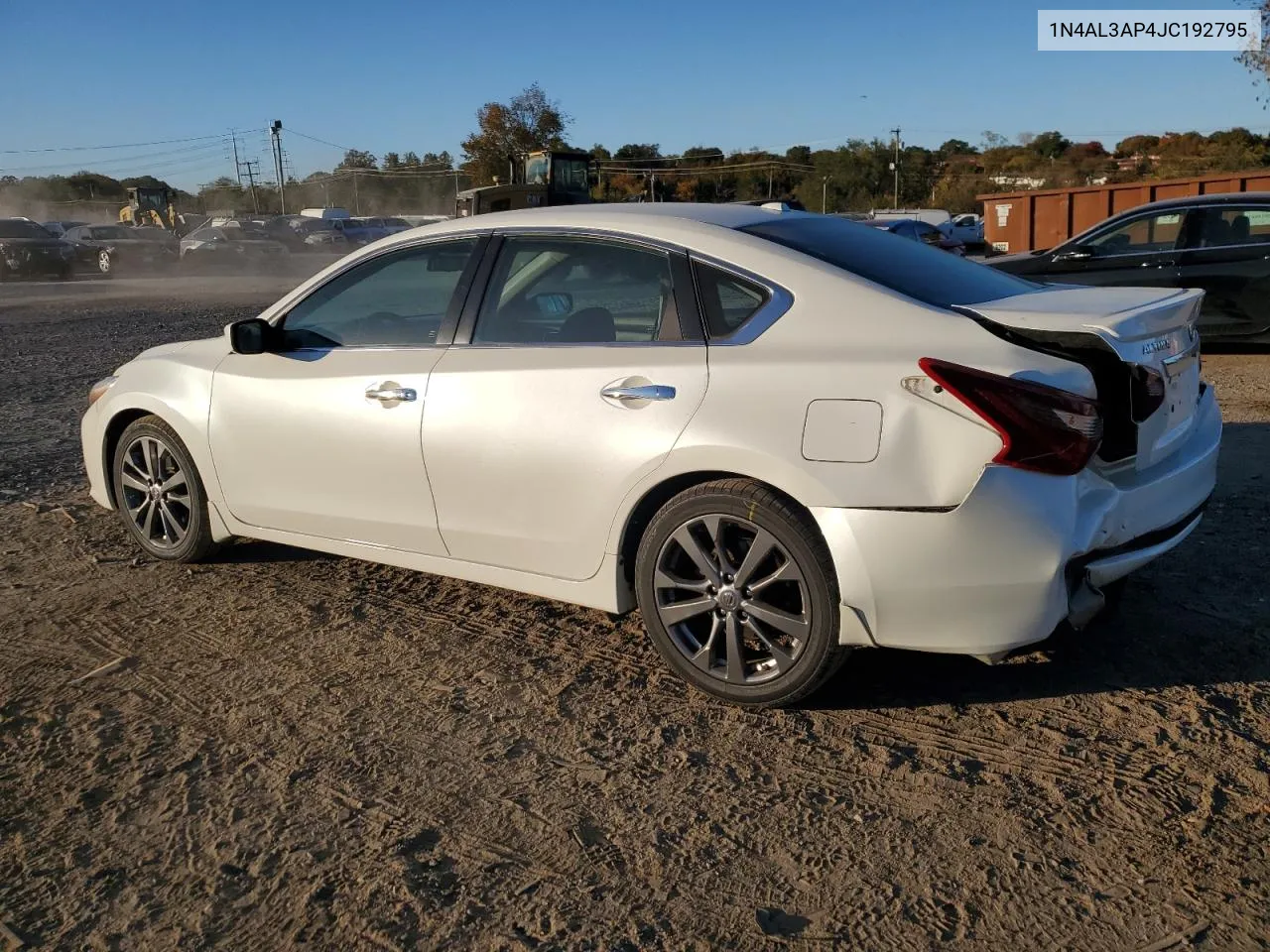 2018 Nissan Altima 2.5 VIN: 1N4AL3AP4JC192795 Lot: 77533304