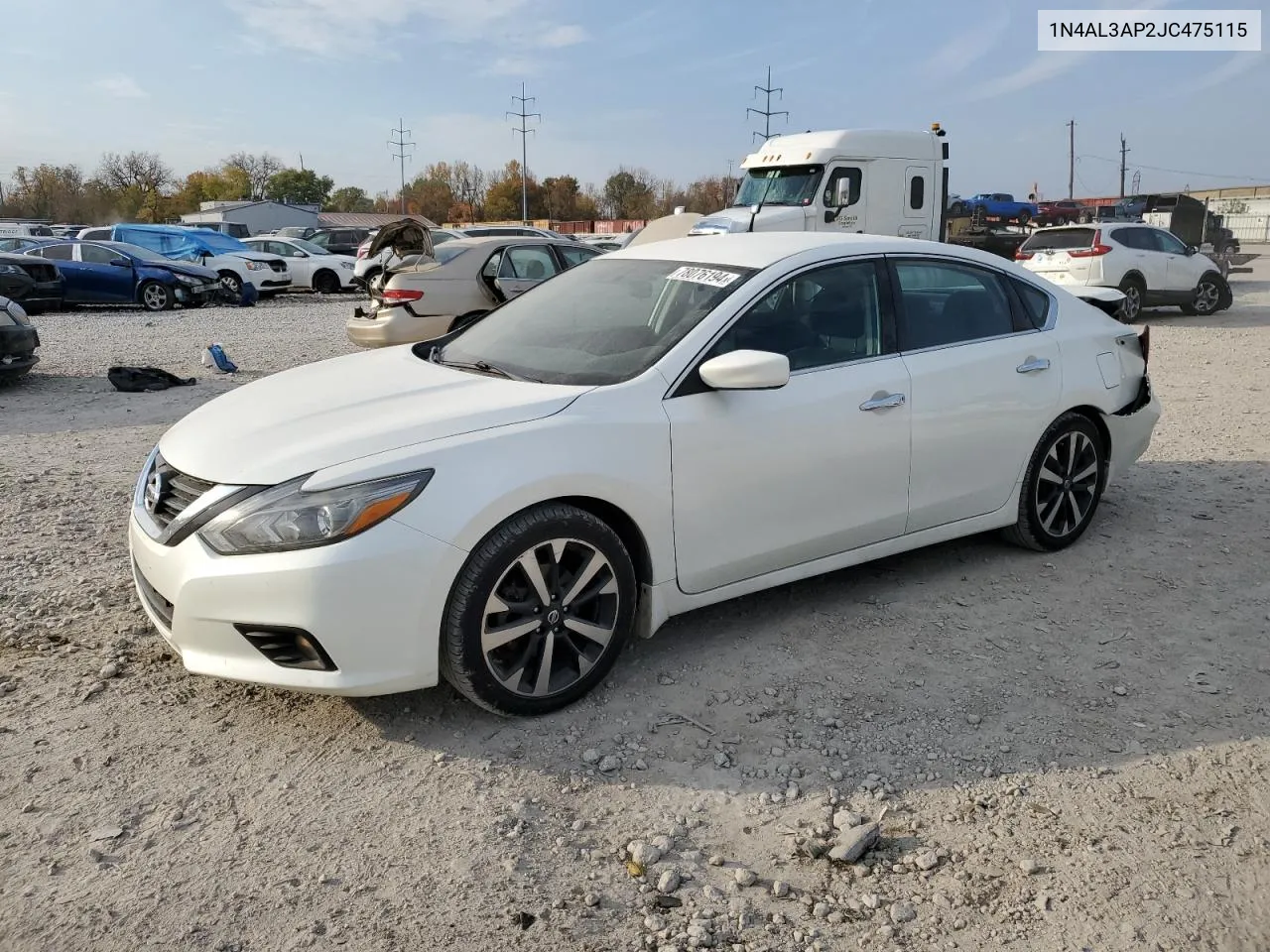 2018 Nissan Altima 2.5 VIN: 1N4AL3AP2JC475115 Lot: 78076194