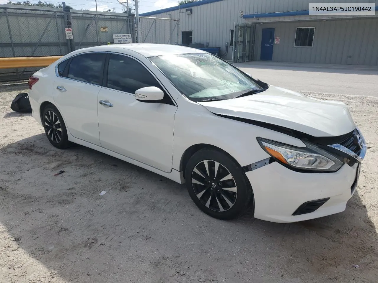 2018 Nissan Altima 2.5 VIN: 1N4AL3AP5JC190442 Lot: 80263224