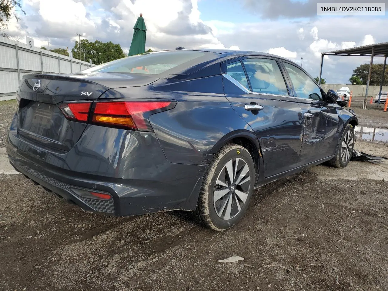 1N4BL4DV2KC118085 2019 Nissan Altima Sv