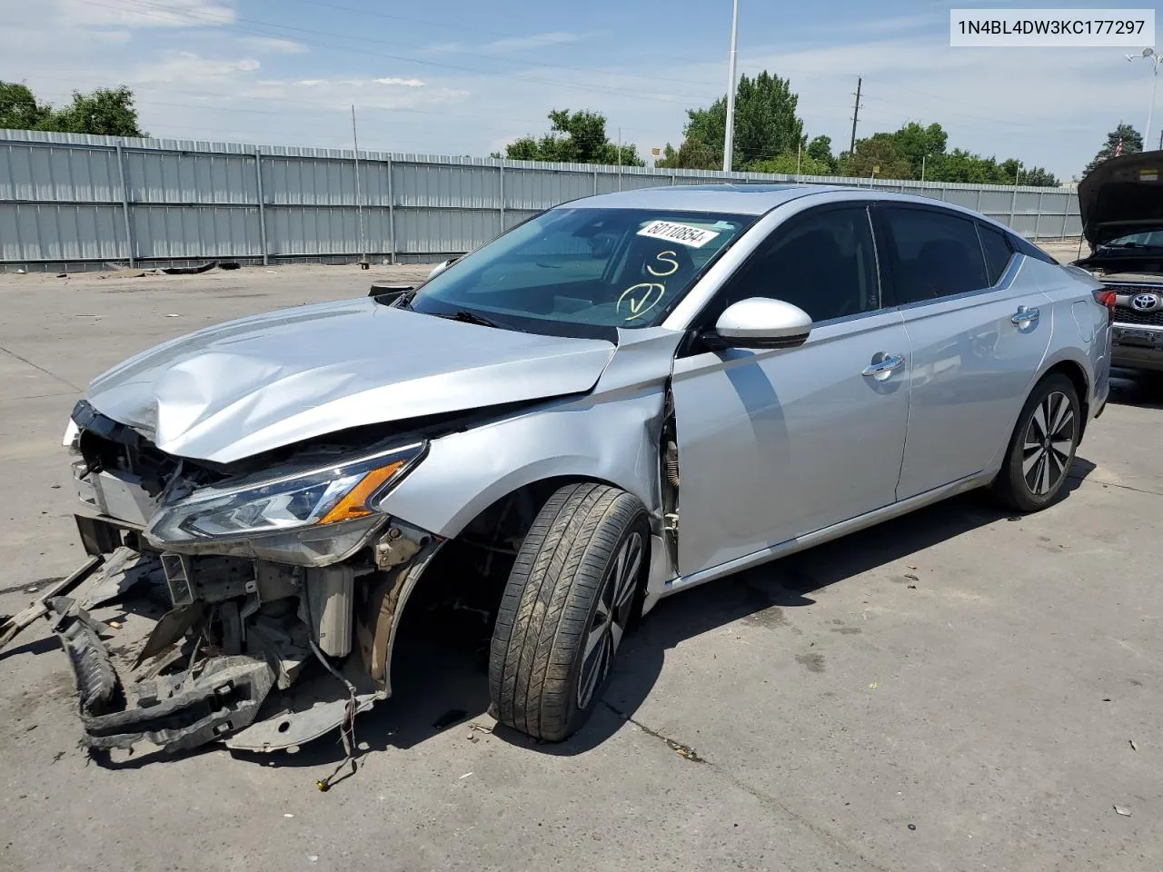 2019 Nissan Altima Sv VIN: 1N4BL4DW3KC177297 Lot: 60110854