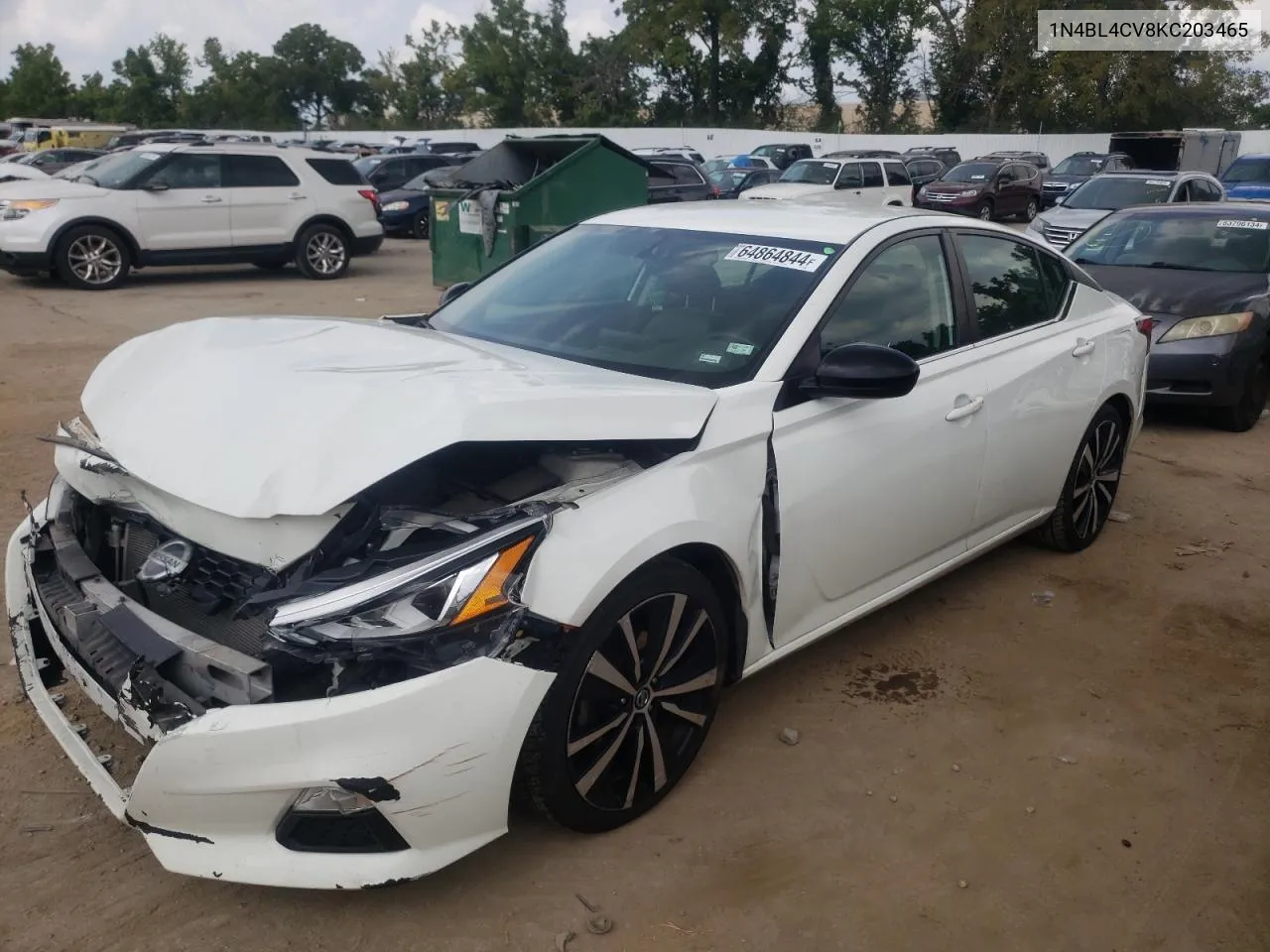 2019 Nissan Altima Sr VIN: 1N4BL4CV8KC203465 Lot: 64864844