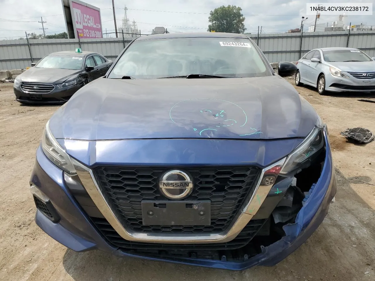 1N4BL4CV3KC238172 2019 Nissan Altima Sr