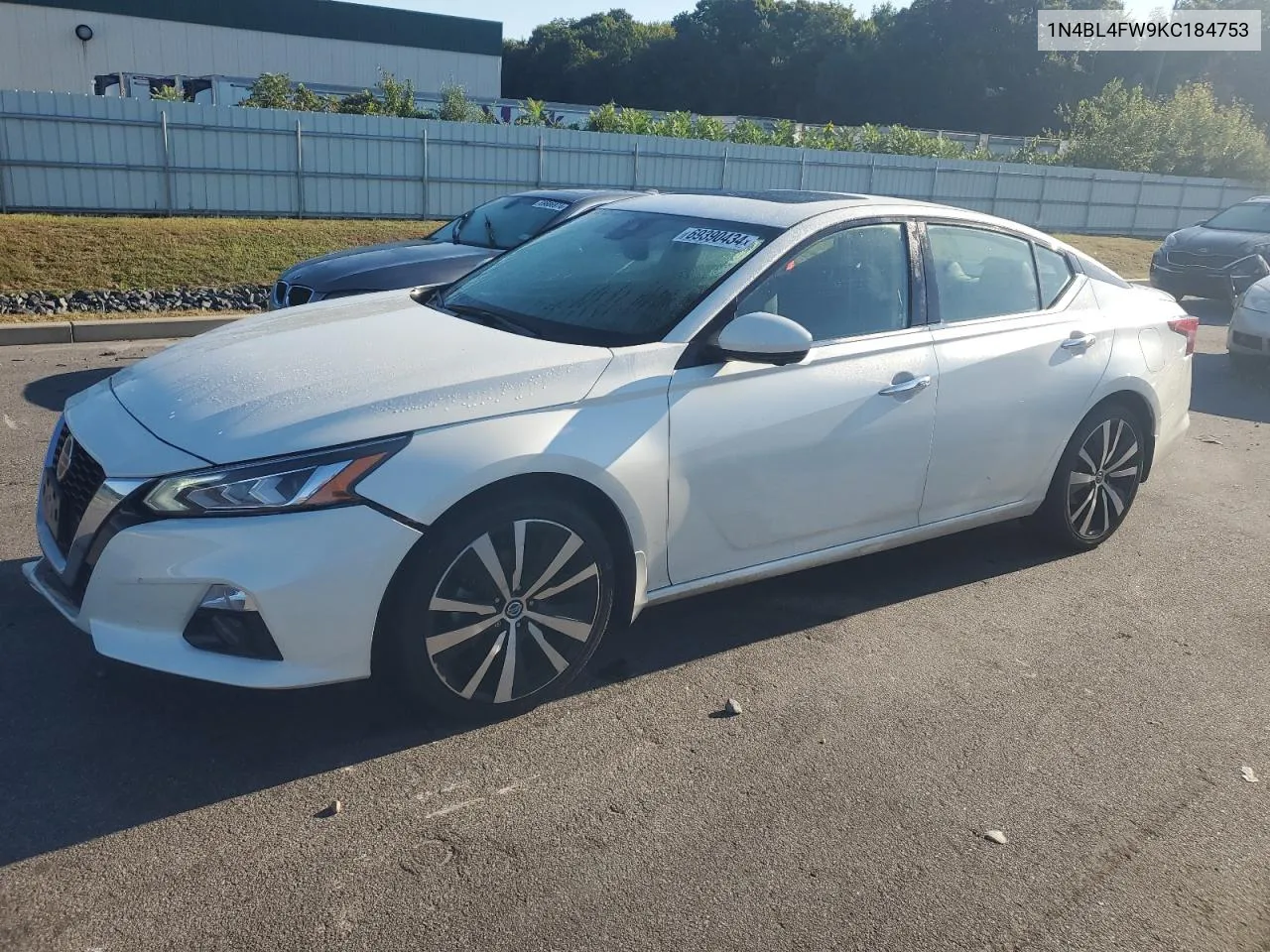 1N4BL4FW9KC184753 2019 Nissan Altima Platinum