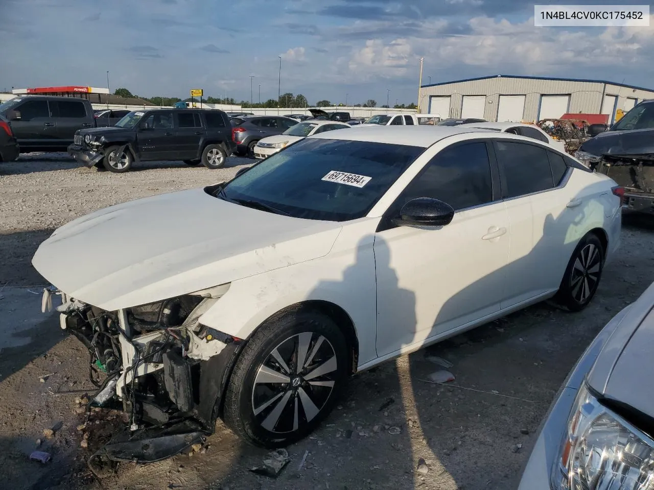 1N4BL4CV0KC175452 2019 Nissan Altima Sr