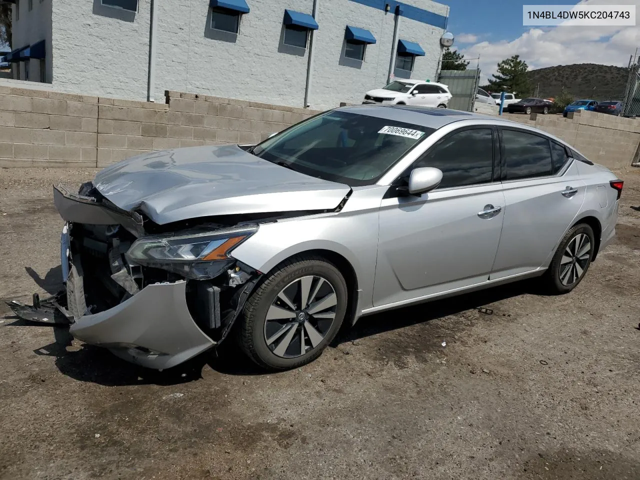 1N4BL4DW5KC204743 2019 Nissan Altima Sv