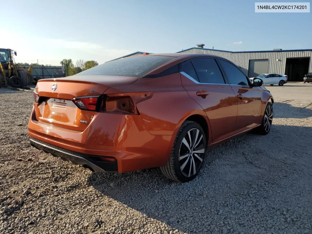 2019 Nissan Altima Sr VIN: 1N4BL4CW2KC174201 Lot: 70568234