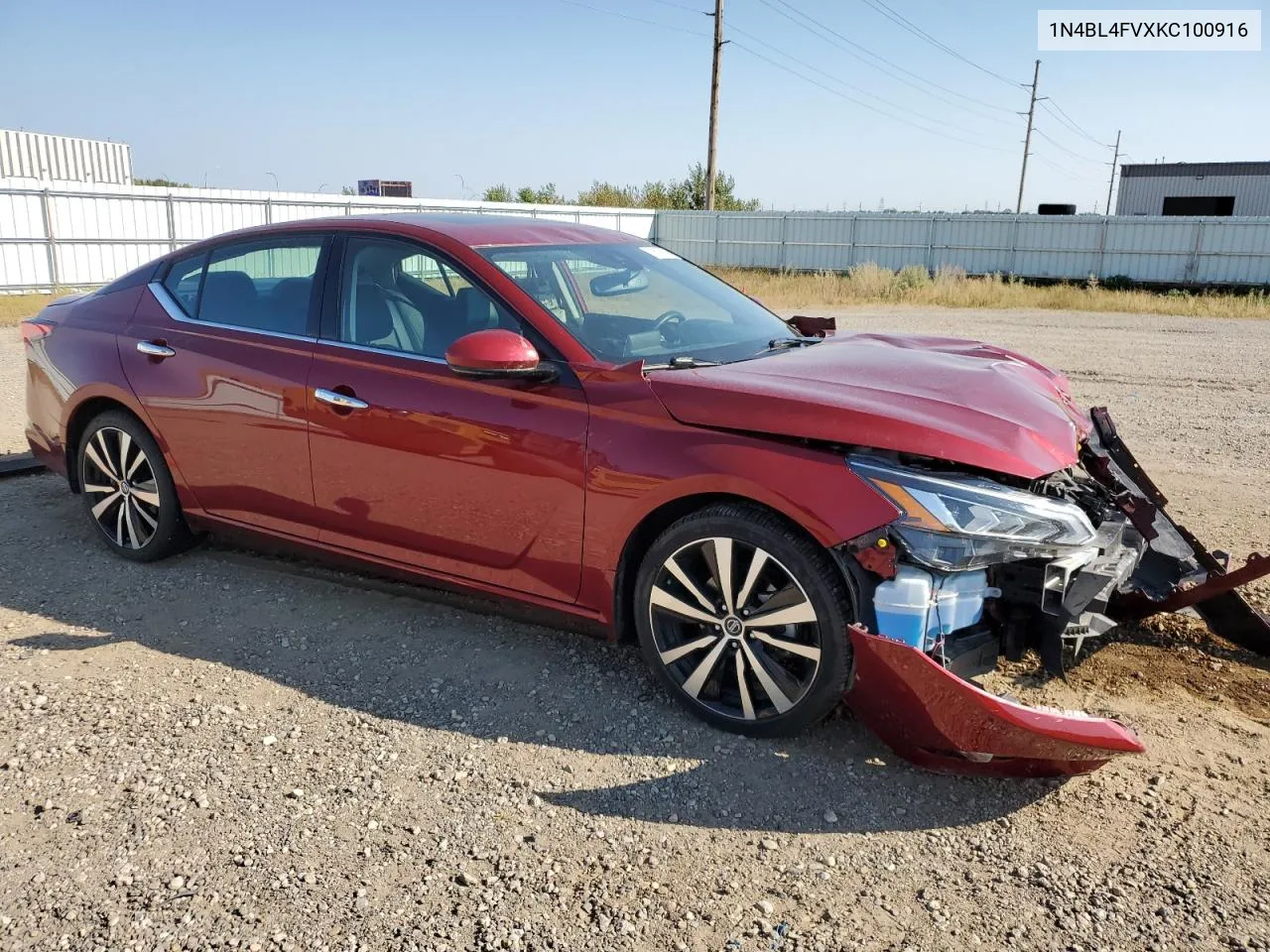 1N4BL4FVXKC100916 2019 Nissan Altima Platinum