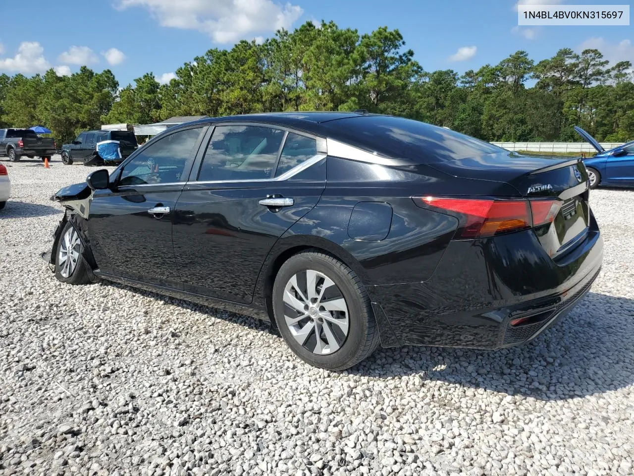 1N4BL4BV0KN315697 2019 Nissan Altima S