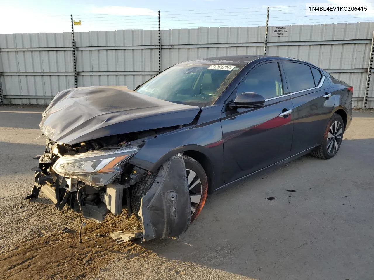 2019 Nissan Altima Sl VIN: 1N4BL4EV1KC206415 Lot: 71961214