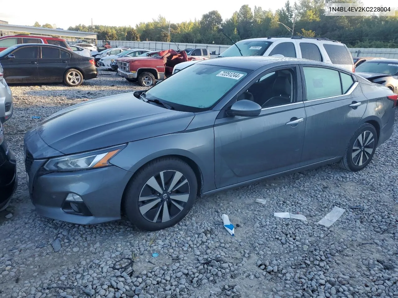 2019 Nissan Altima Sl VIN: 1N4BL4EV2KC228004 Lot: 72251244