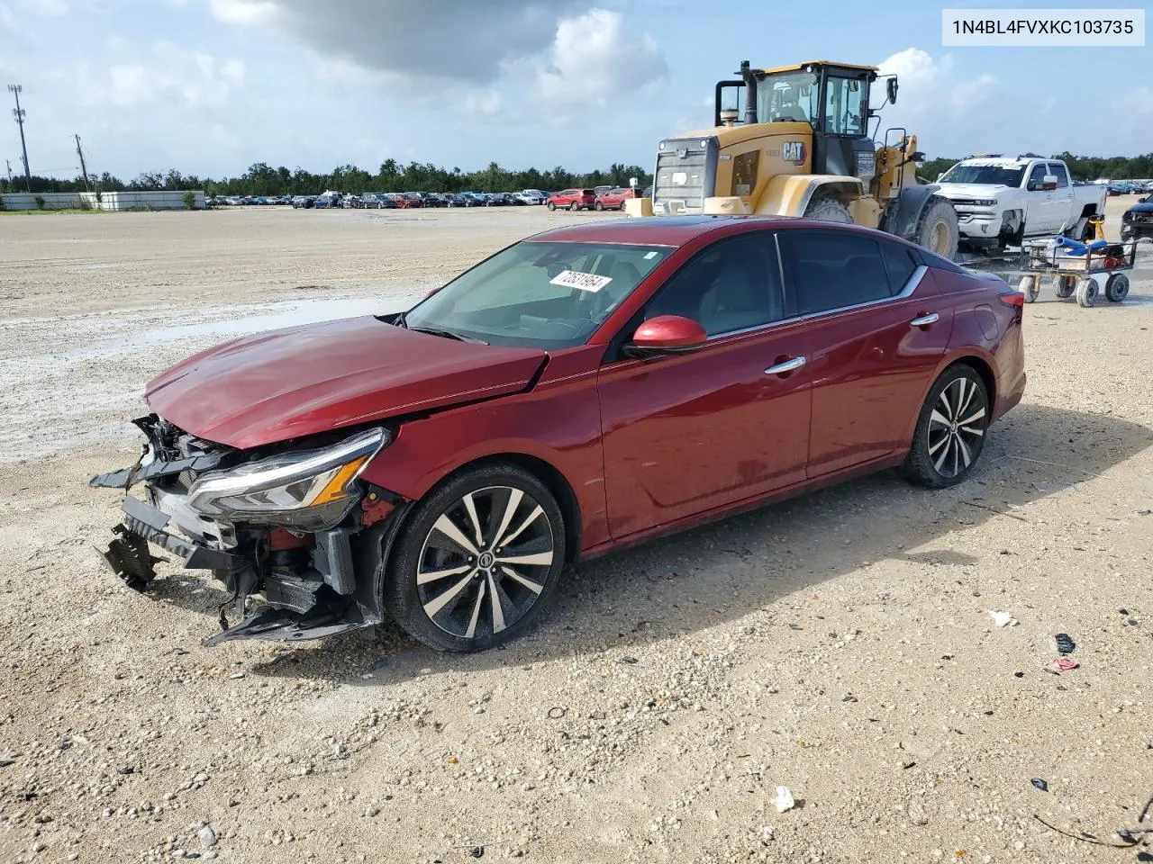 2019 Nissan Altima Platinum VIN: 1N4BL4FVXKC103735 Lot: 72531964