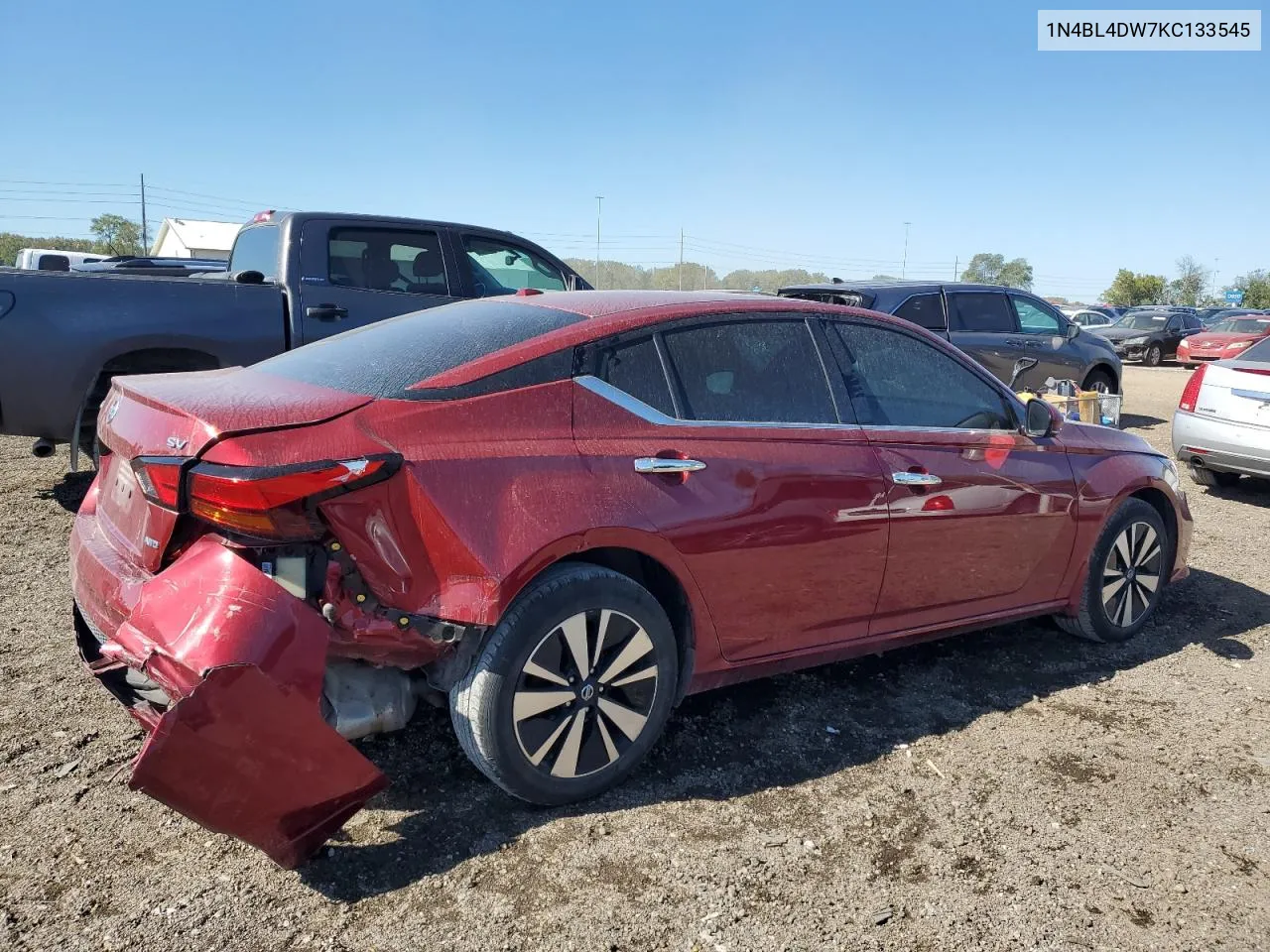 2019 Nissan Altima Sv VIN: 1N4BL4DW7KC133545 Lot: 72737724