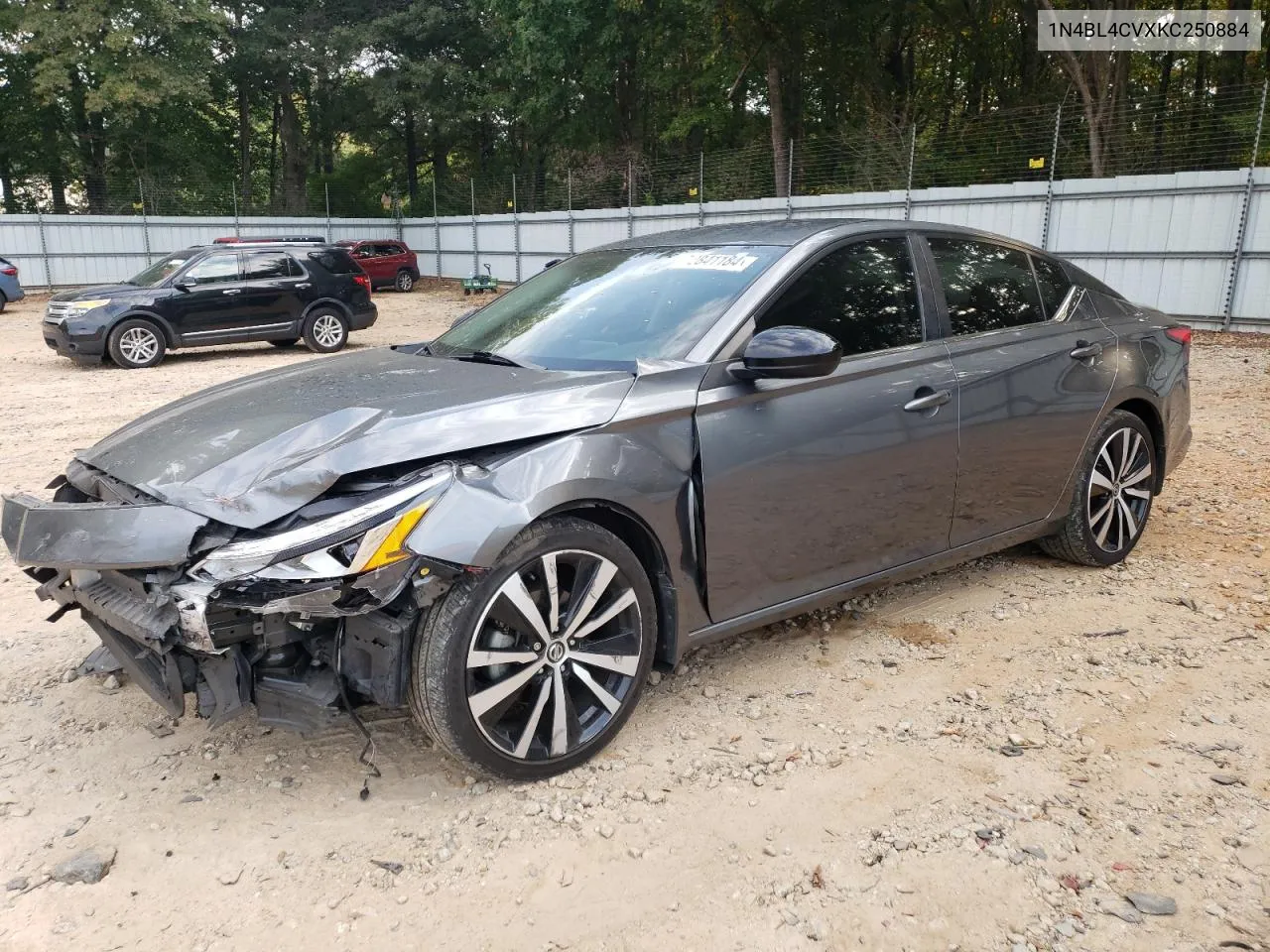 2019 Nissan Altima Sr VIN: 1N4BL4CVXKC250884 Lot: 72841184