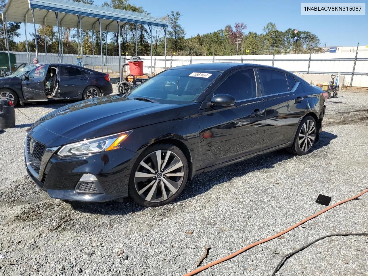 2019 Nissan Altima Sr VIN: 1N4BL4CV8KN315087 Lot: 75861684