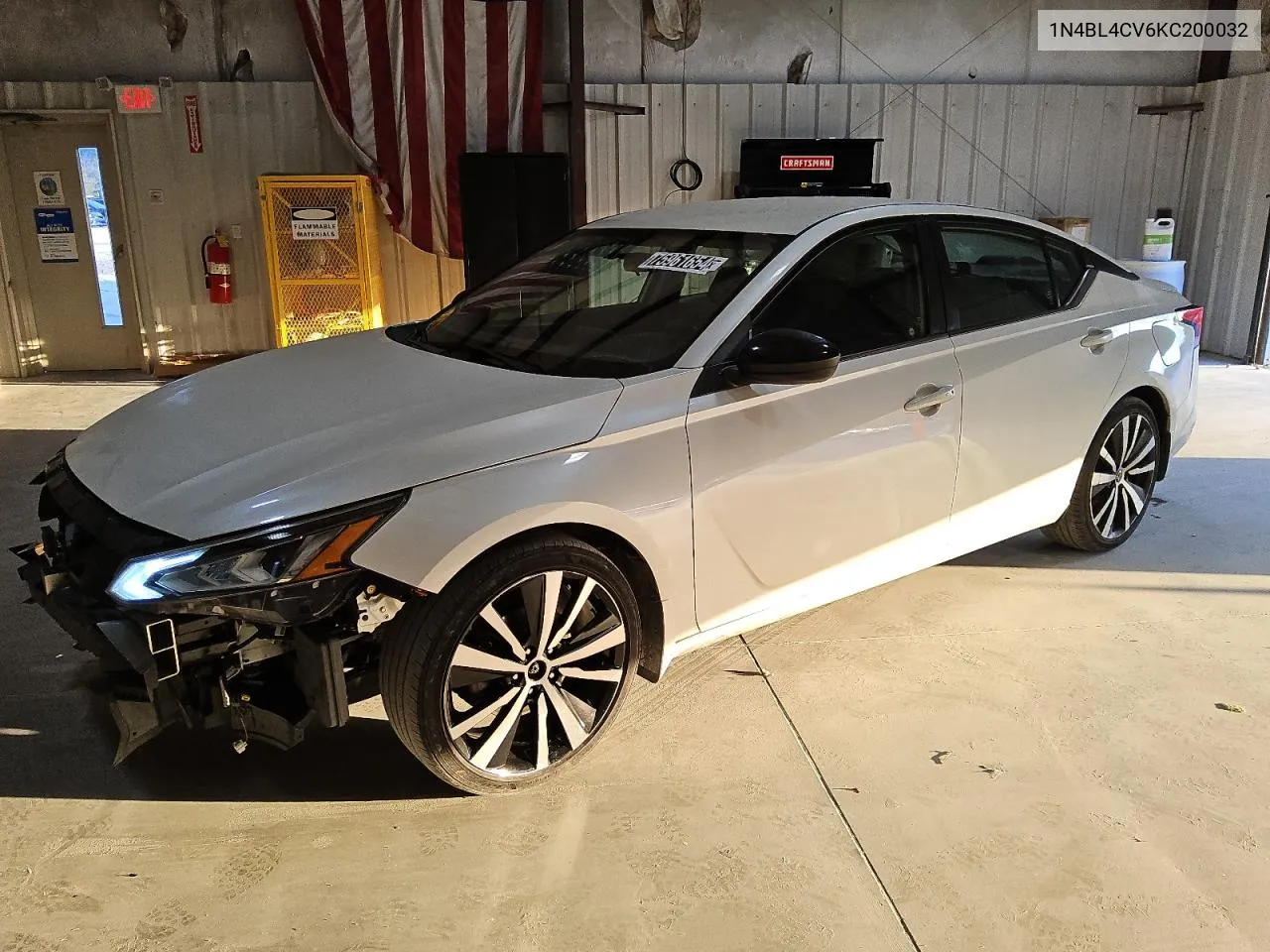 2019 Nissan Altima Sr VIN: 1N4BL4CV6KC200032 Lot: 75961654