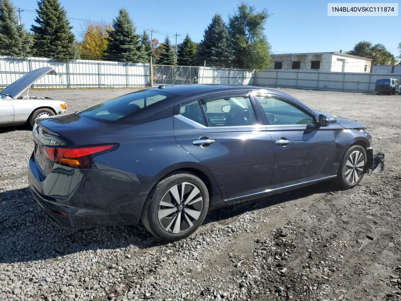 2019 Nissan Altima Sv VIN: 1N4BL4DV5KC111874 Lot: 76809874