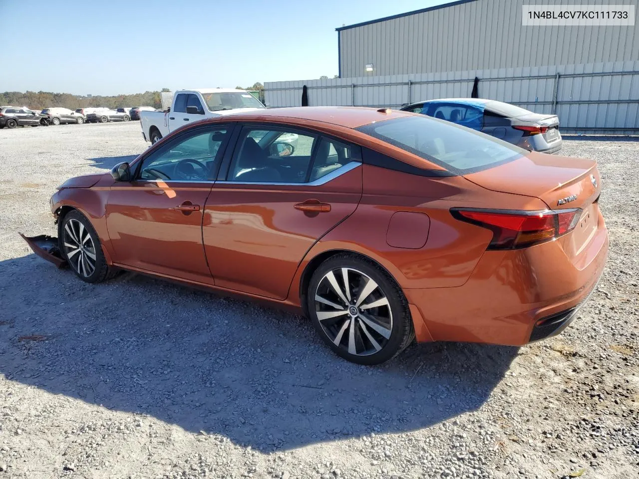 1N4BL4CV7KC111733 2019 Nissan Altima Sr