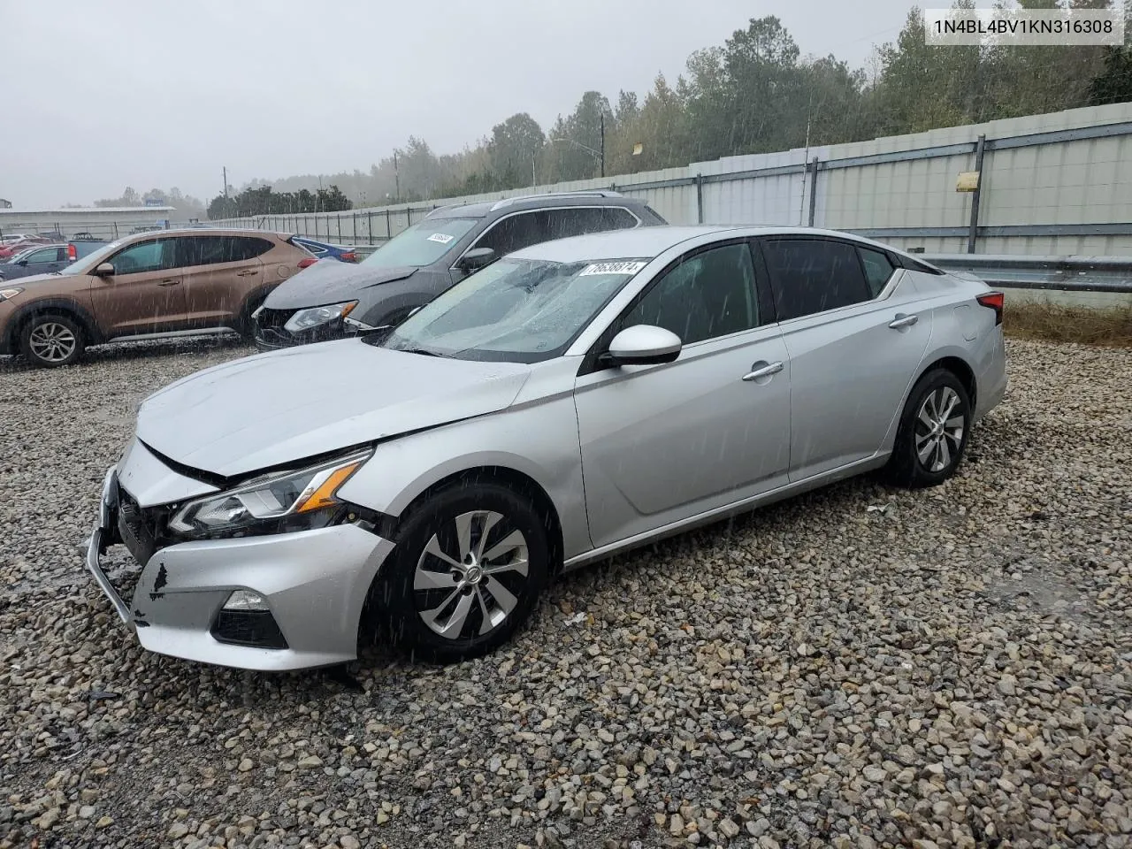 2019 Nissan Altima S VIN: 1N4BL4BV1KN316308 Lot: 78638874