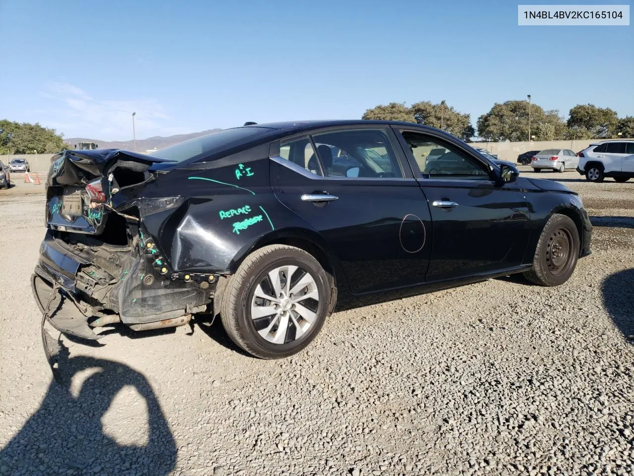 2019 Nissan Altima S VIN: 1N4BL4BV2KC165104 Lot: 78642274