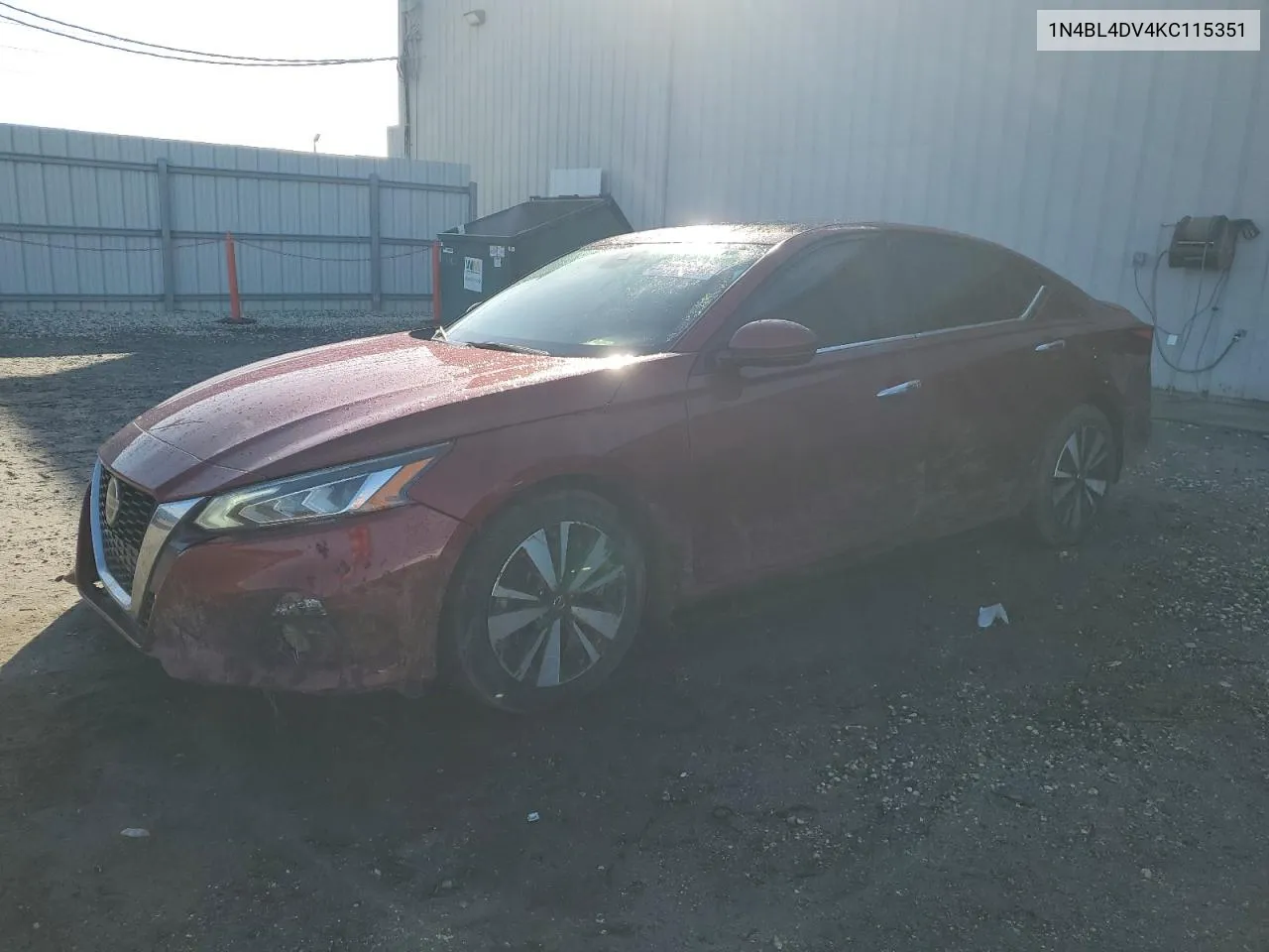 2019 Nissan Altima Sv VIN: 1N4BL4DV4KC115351 Lot: 78760054