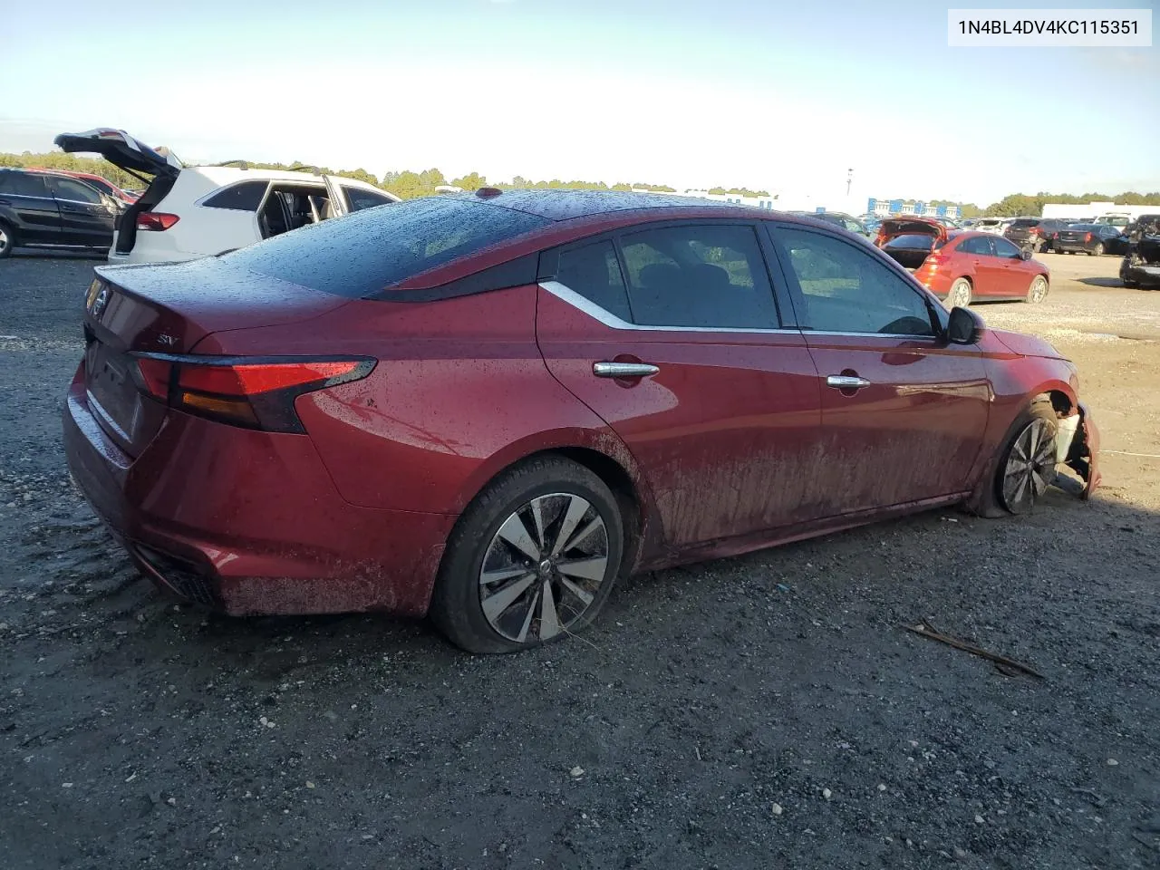 2019 Nissan Altima Sv VIN: 1N4BL4DV4KC115351 Lot: 78760054