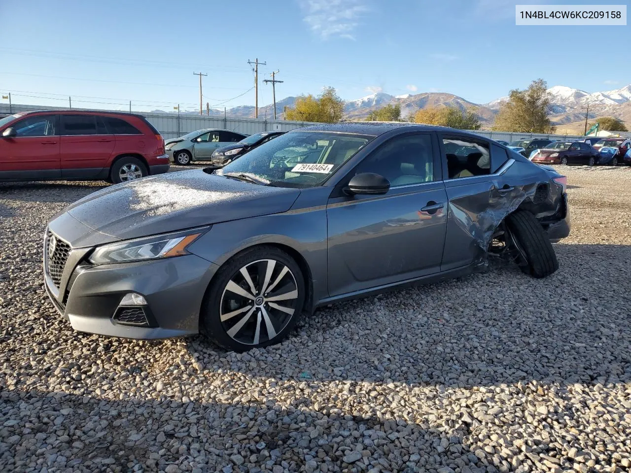 2019 Nissan Altima Sr VIN: 1N4BL4CW6KC209158 Lot: 79140464