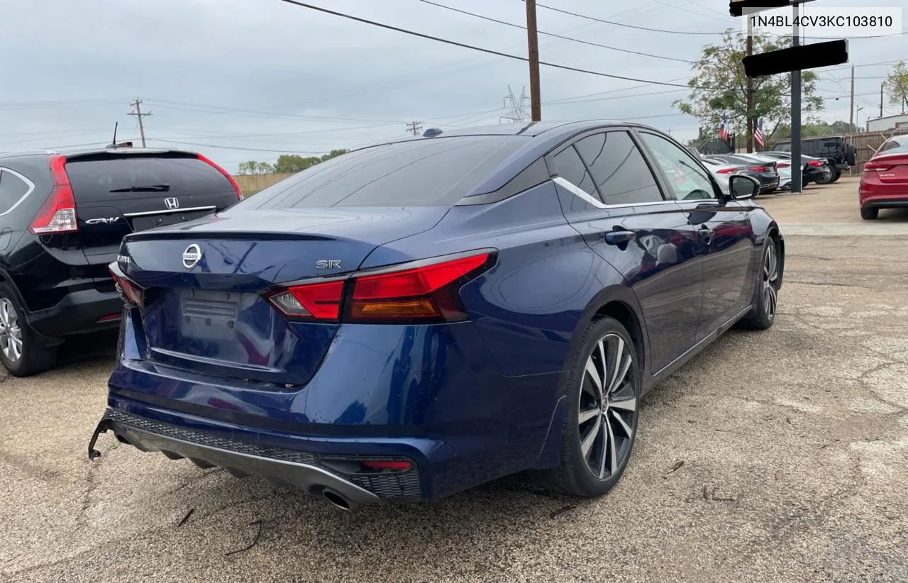 2019 Nissan Altima Sr VIN: 1N4BL4CV3KC103810 Lot: 80125854