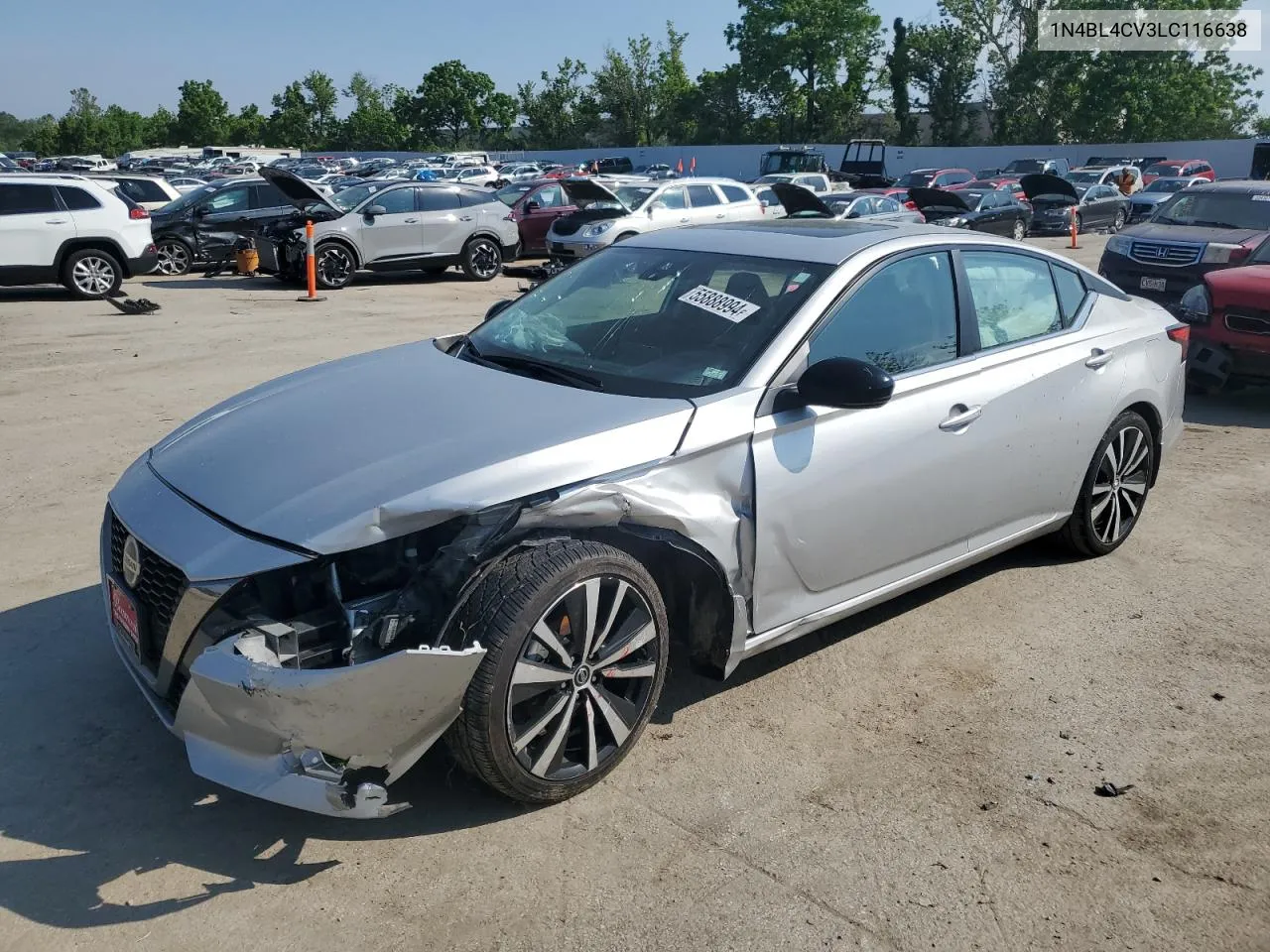 1N4BL4CV3LC116638 2020 Nissan Altima Sr